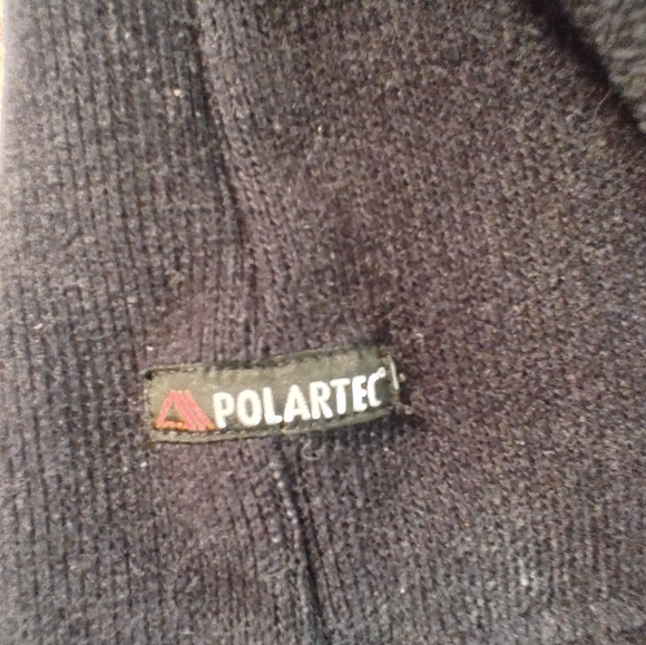 Aigle Pullover Polartec Black Zip Shoulder Fleece XL - Picture 9 of 12